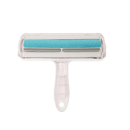 Pet Hair Roller Remover Lint Brush 2-Way Dog Cat Comb Tool Convenient Cleaning Dog Cat Fur Brush Base Home Furniture Sofa Clothe